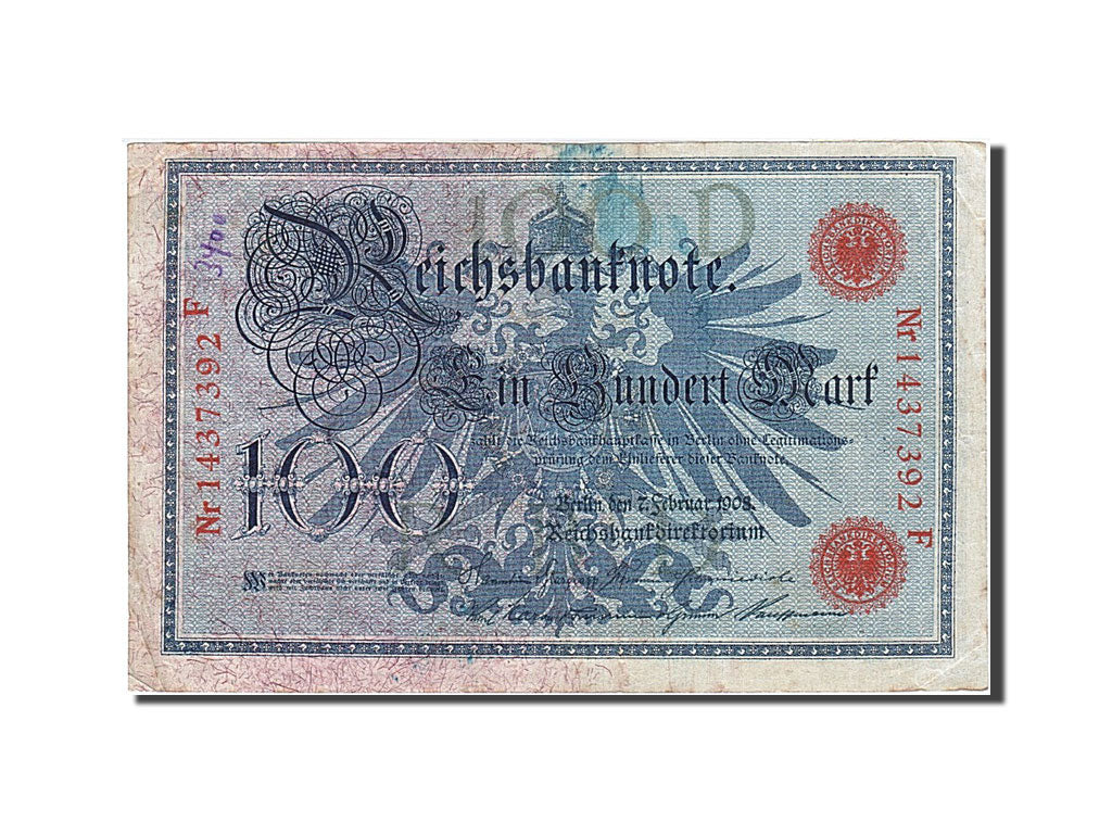 Banconote, Germania, 1908-02-07