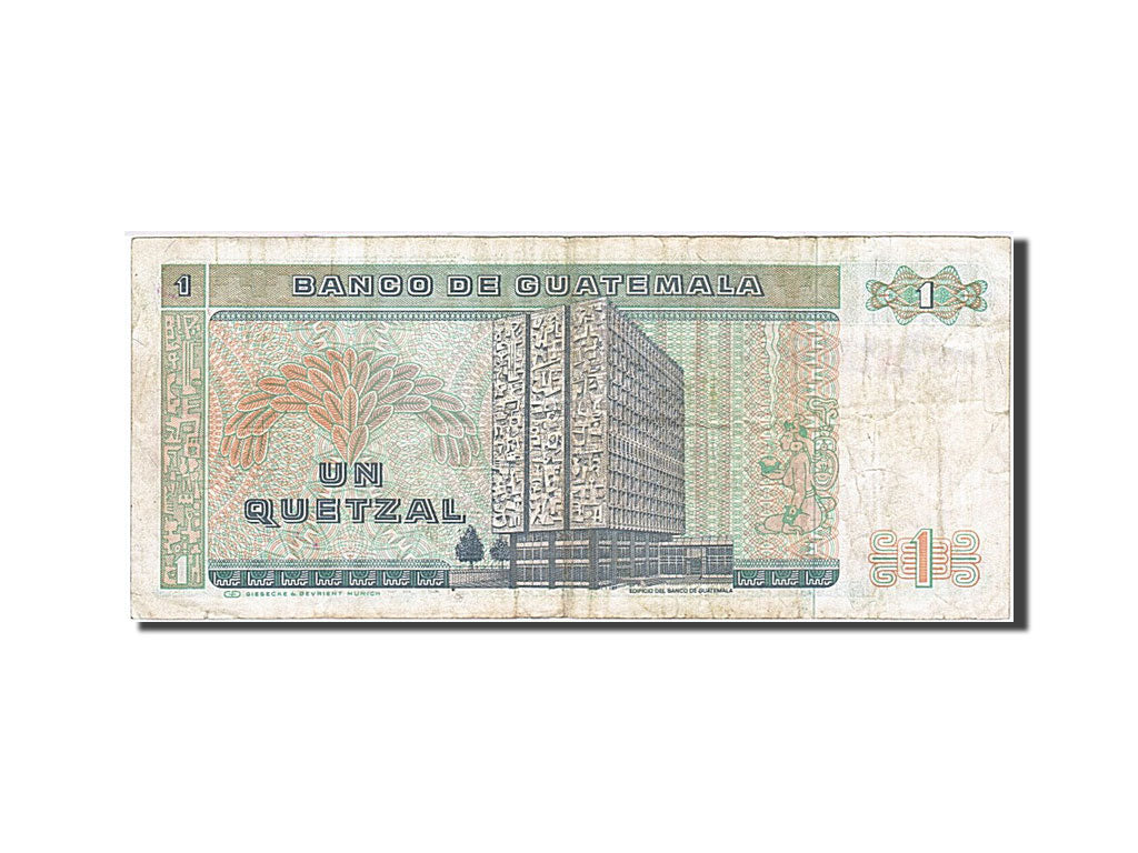 Billet, Guatemala, 1 Quetzal, 1986, 1986-01-03, TB+