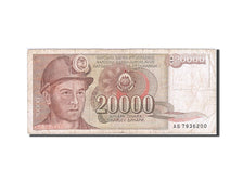 Banknote, Yugoslavia, 20,000 Dinara, 1987, 1987-05-01, VF(20-25)