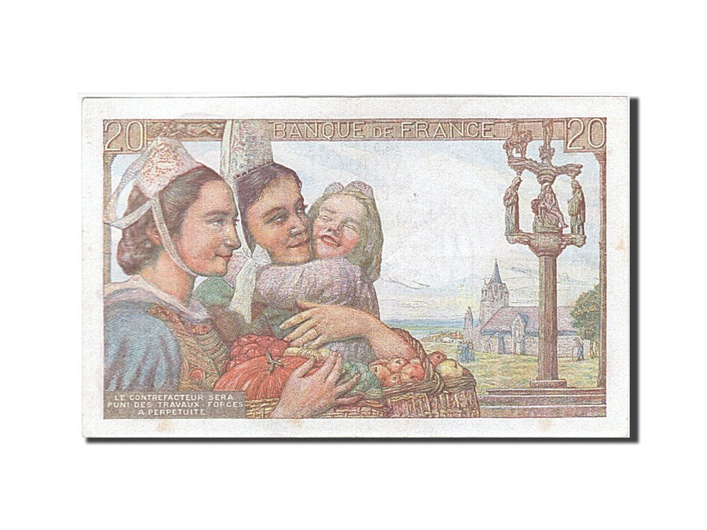 Billet, France, 20 Francs, 1944, 1944-02-10, SUP, Fayette:13.8, KM:100a