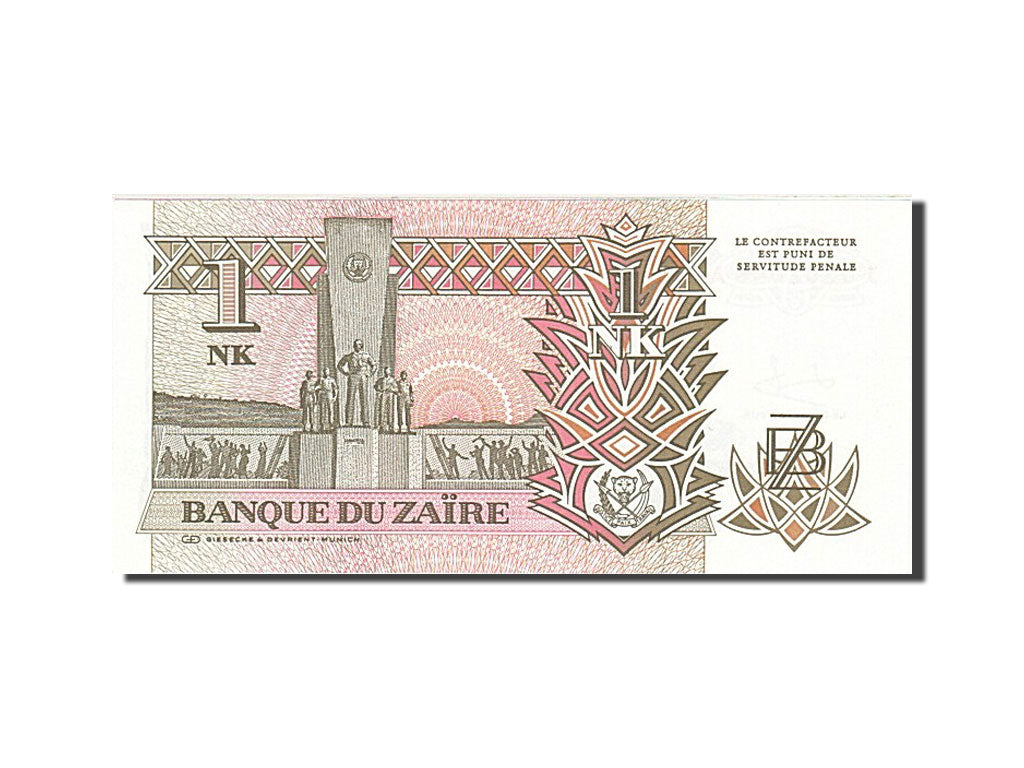 Banknote, Zaire, 1 Nouveau Likuta, 1993, 1993-06-24, KM:47a, UNC(65-70)