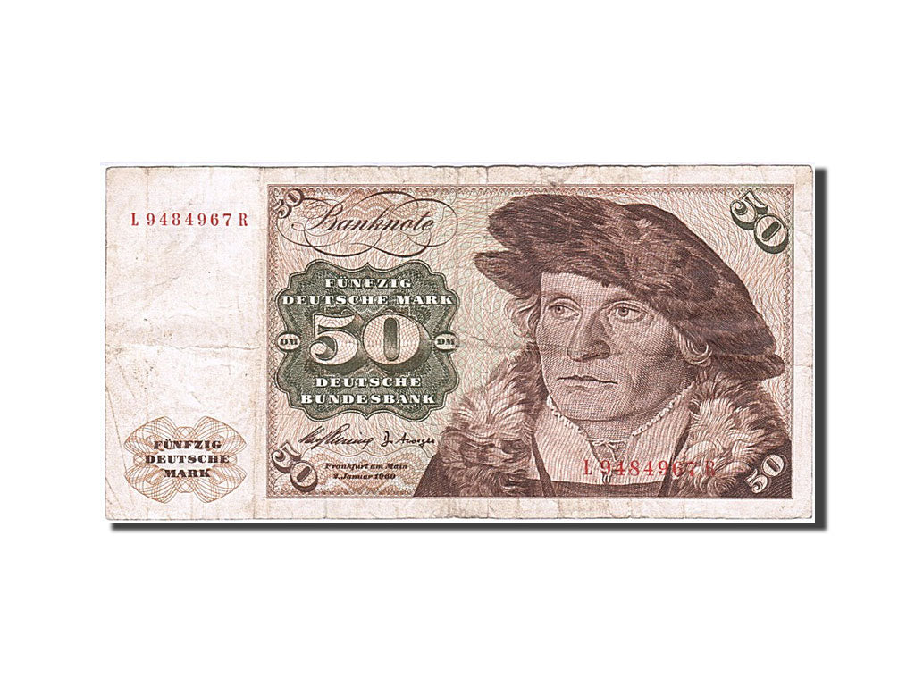 Banknote, GERMANY - FEDERAL REPUBLIC, 50 Deutsche Mark, 1960, 1960-01-02