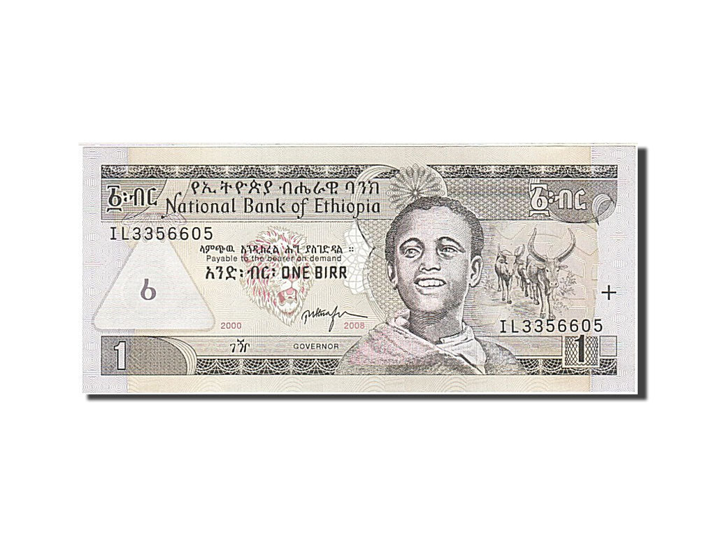 Biljet, Ethiopië, 1 Birr, 1997, 2008, KM:46e, NIEUW