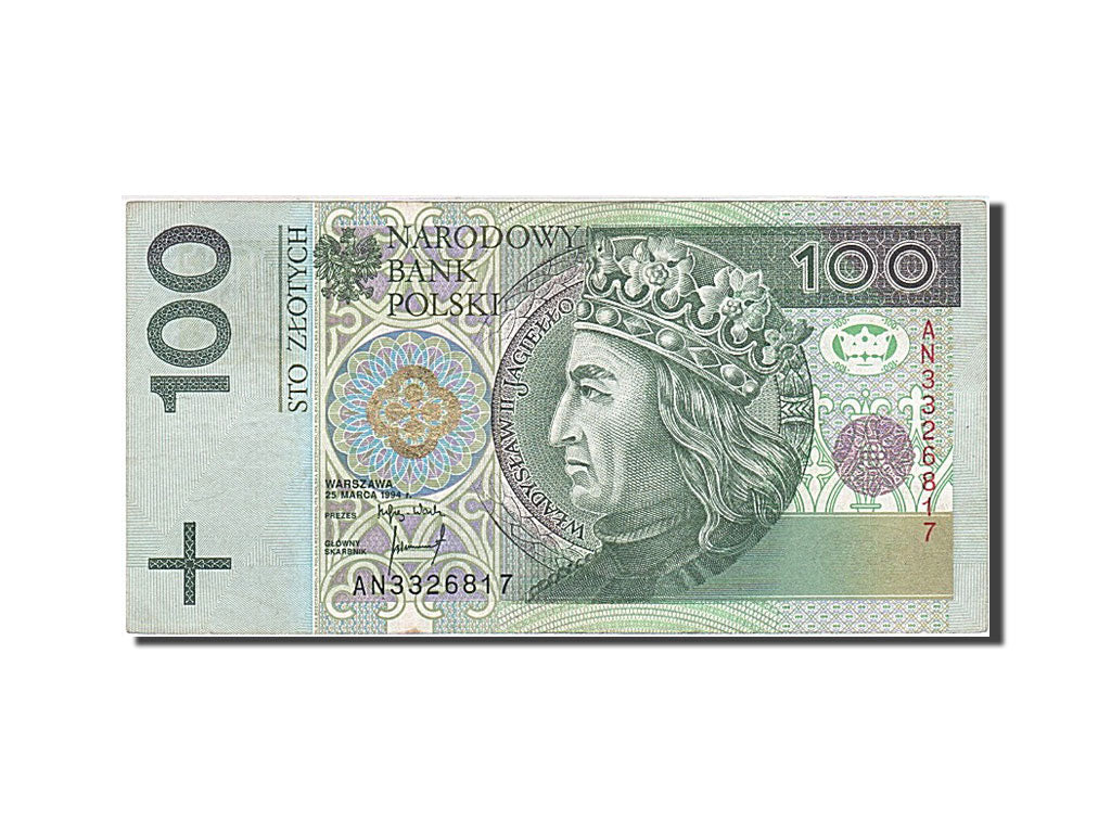 Biljet, Polen, 100 Zlotych, 1994, 1994-03-25, KM:176a, SUP