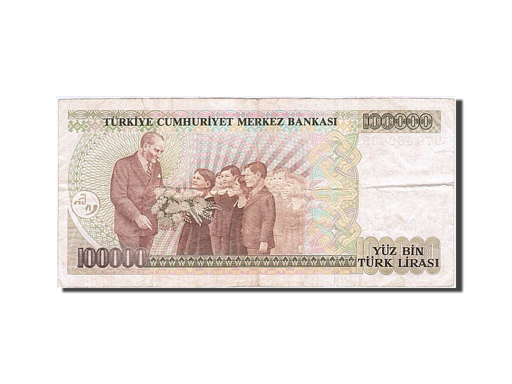 Banknot, Turcja, 100,000 Lira, 1991, 1991, KM:205, EF(40-45)