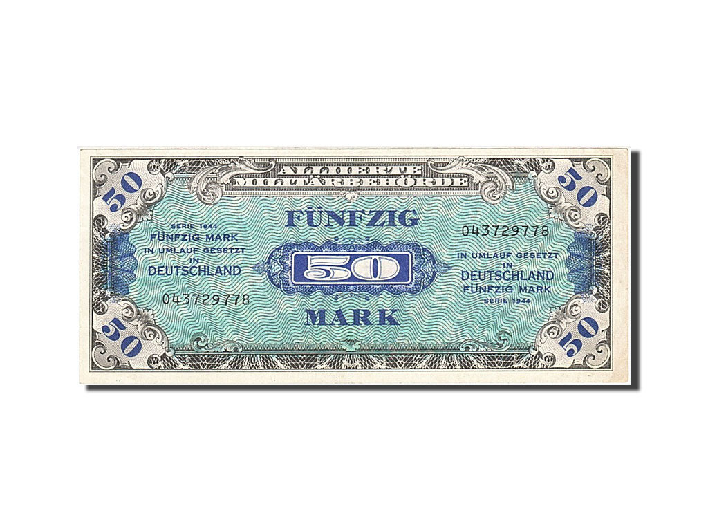 Banknote, Germany, 50 Mark, 1944, 1944, KM:196b, AU(55-58)