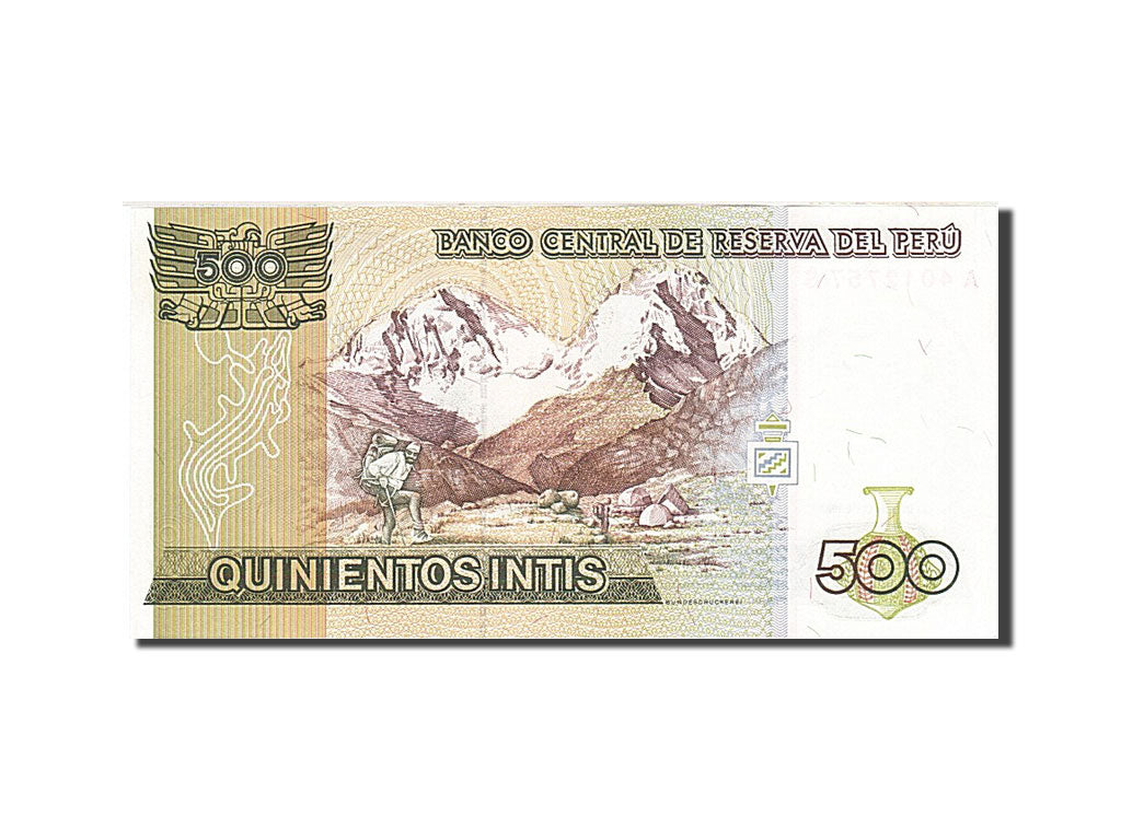 Geldschein, Peru, 500 Intis, 1987, 1987-06-26, KM:134b, UNZ-