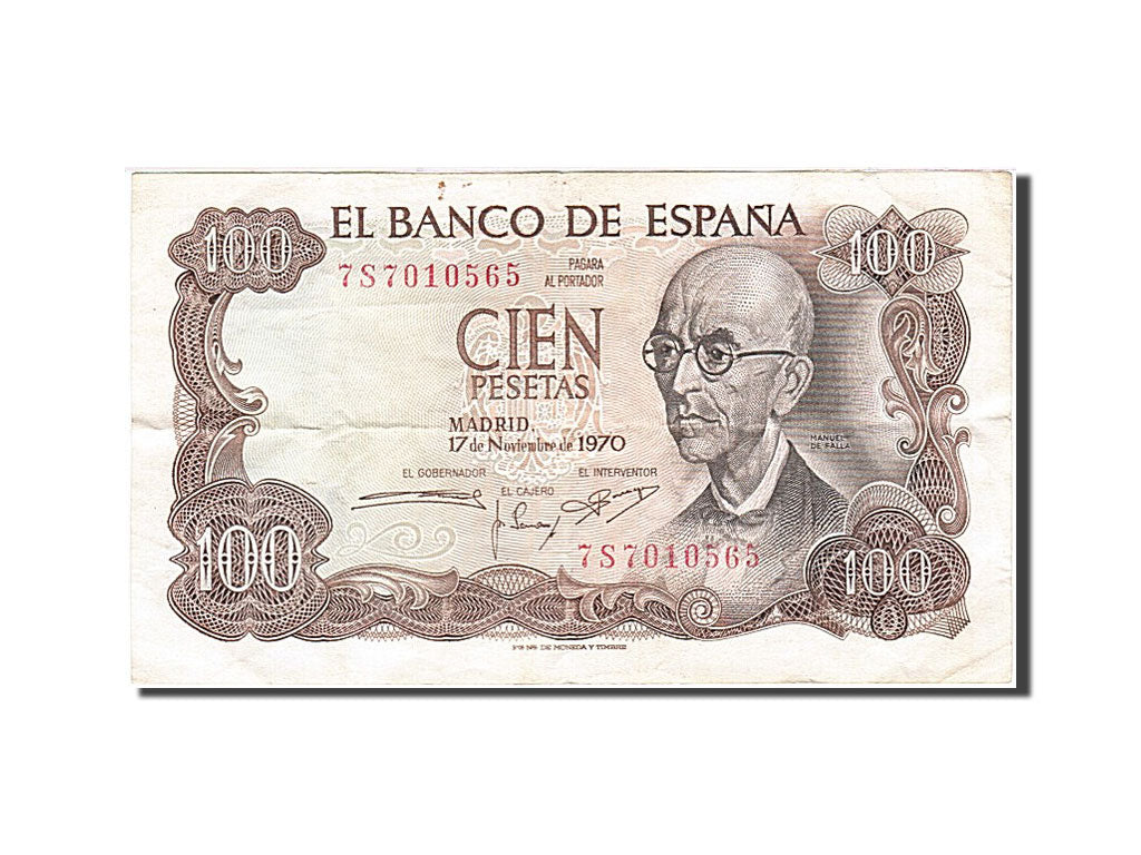 Banknote, Spain, 100 Pesetas, 1970, 1970-11-17, KM:152a, EF(40-45)