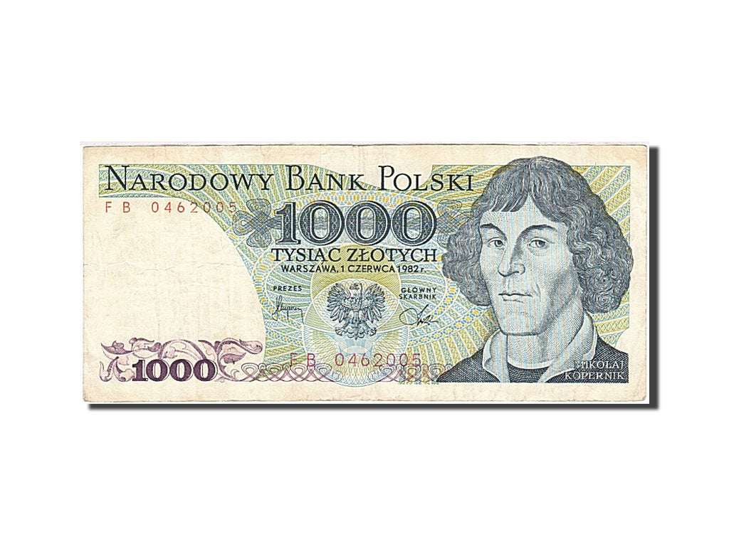 Banknote, Poland, 1000 Zlotych, 1982, 1982-06-01, KM:146c, EF(40-45)