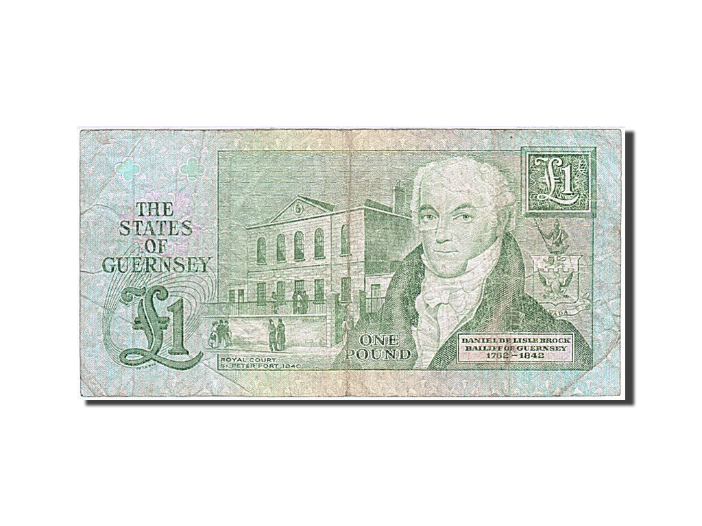 Banknote, Guernsey, 1 Pound, 1980-1989, Undated, KM:48a, EF(40-45)