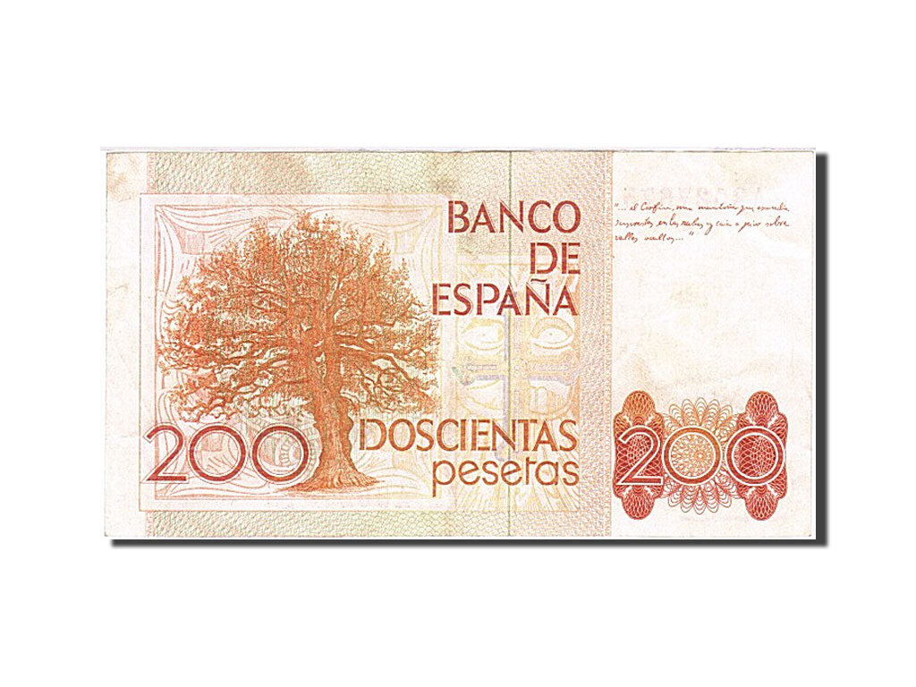 Geldschein, Spanien, 200 Pesetas, 1980, 1980-09-16, KM:156, VZ