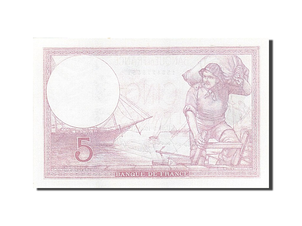 Banknote, France, 5 Francs, 1917, 1939-09-28, UNC(63), Fayette:4.10, KM:83