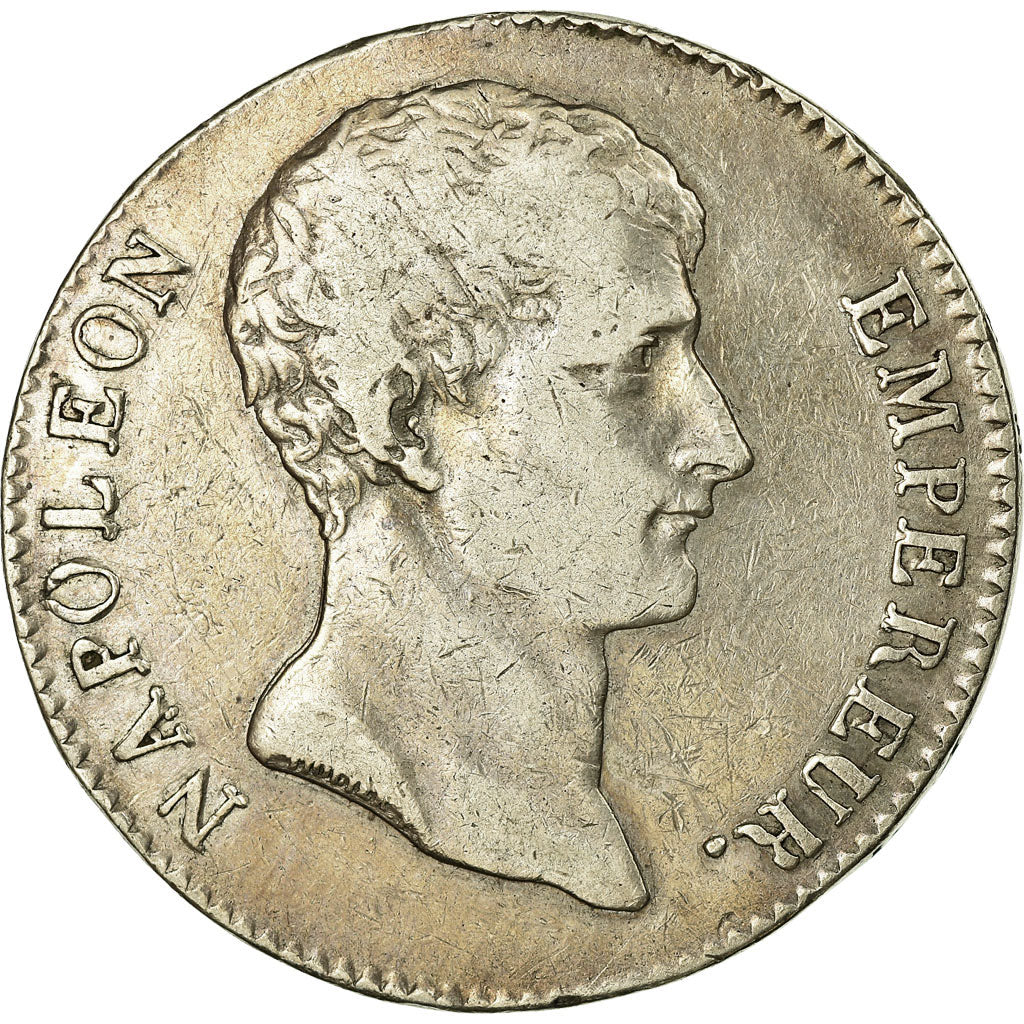 Francia, 5 Francs, Napoléon I, 1803, Toulouse, Plata, BC+, Gadoury:579
