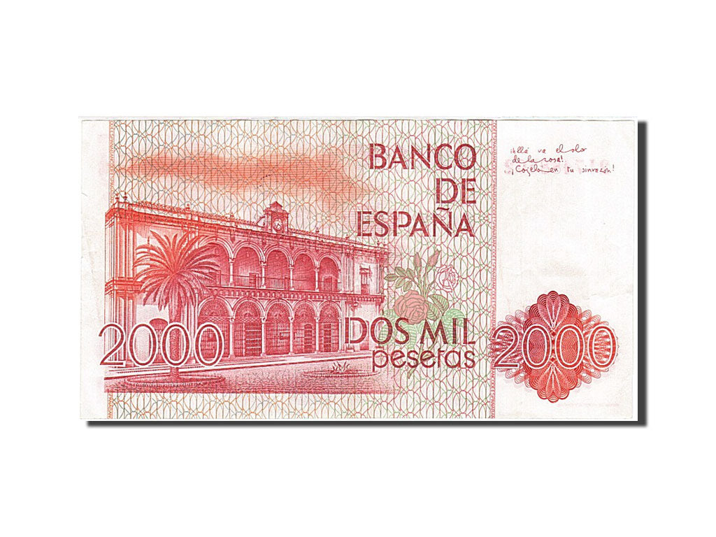 Biljet, Spanje, 2000 Pesetas, 1982-1987, 1980-07-22, KM:159, TTB+
