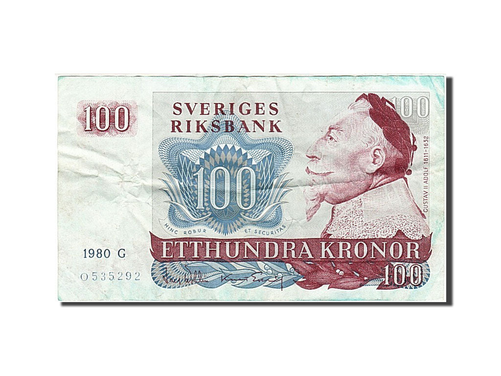 Banconote, Svezia, 100 Kronor, 1965-1985, KM:54c, 1980, BB