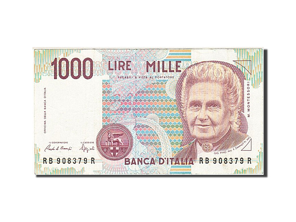 Billet, Italie, 1000 Lire, 1990-1994, 1990, KM:114a, SUP