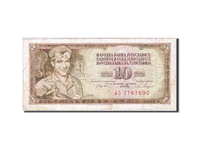 Geldschein, Jugoslawien, 10 Dinara, 1968-1970, 1968-05-01, KM:82b, S