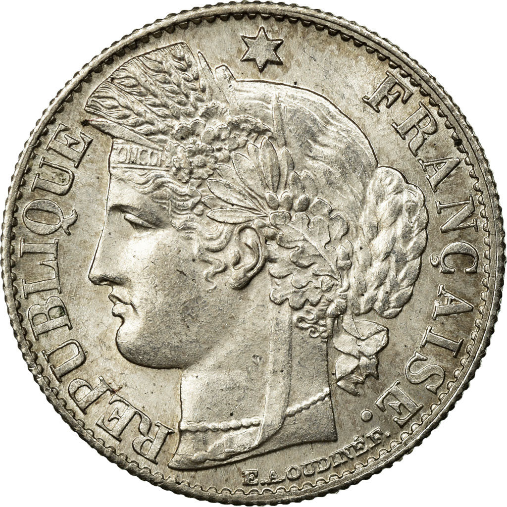 Francia, 50 Centimes, Cérès, 1895, Paris, Argento, SPL, Gadoury:419a