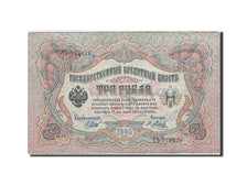 Banknote, Russia, 3 Rubles, 1905-1912, 1912-1917, KM:9c, EF(40-45)