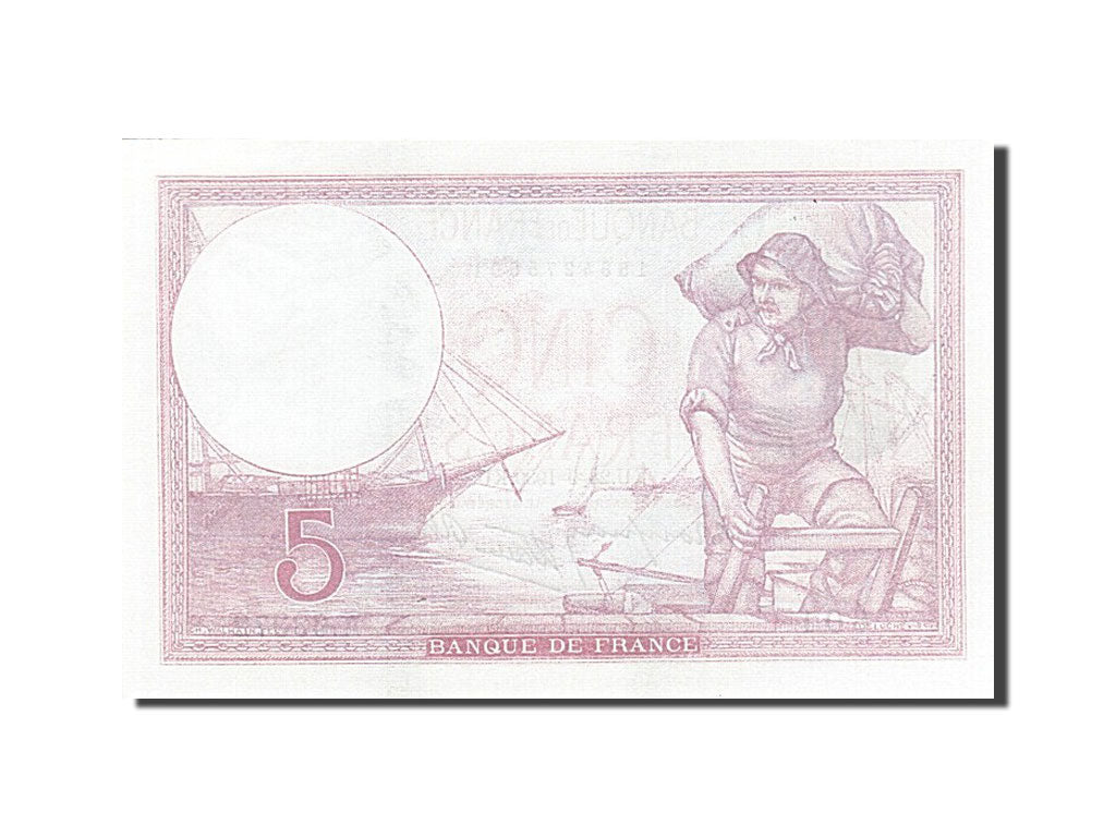 Banconote, Francia, 5 Francs, 1937-1939, 1939-09-28, SPL, Fayette:4.10, KM:83