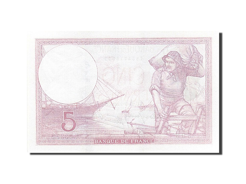 Banconote, Francia, 5 Francs, 1937-1939, 1939-09-28, FDS, Fayette:4.10, KM:83