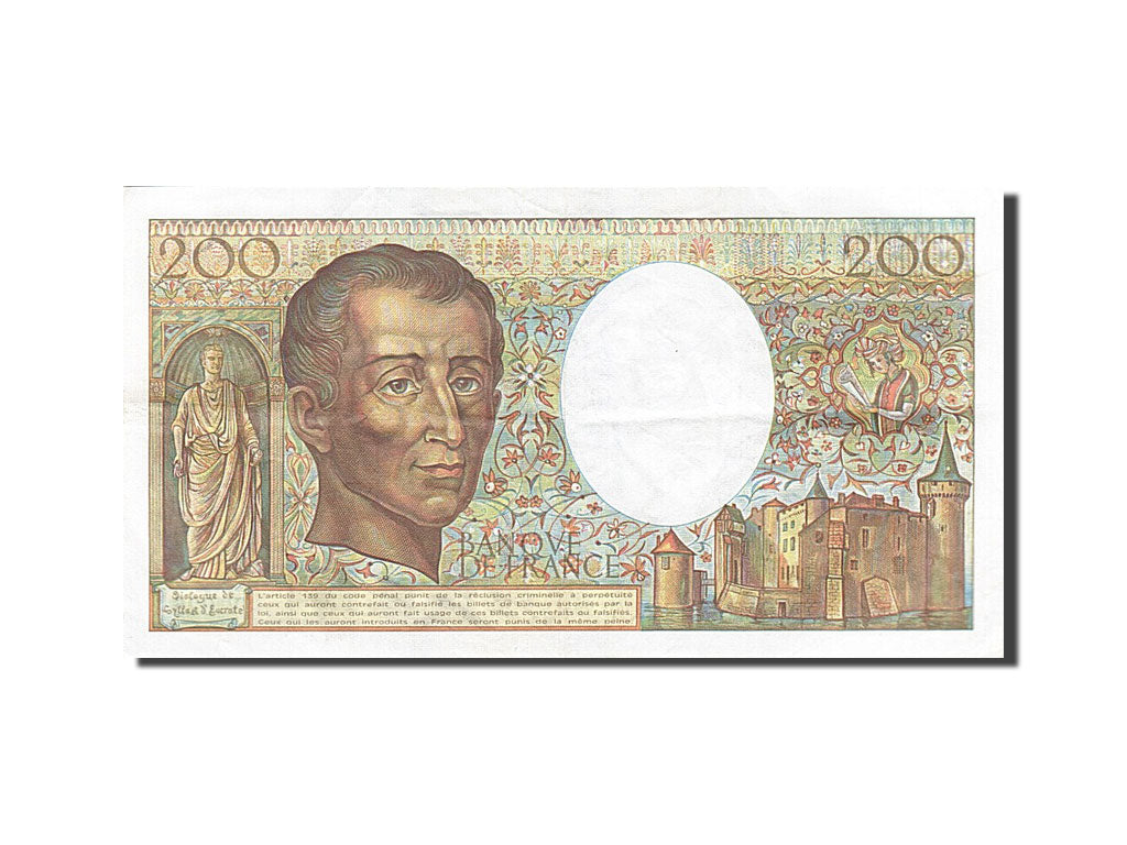Banknote, France, 200 Francs, 1981, 1984, EF(40-45), Fayette:70.4, KM:155a