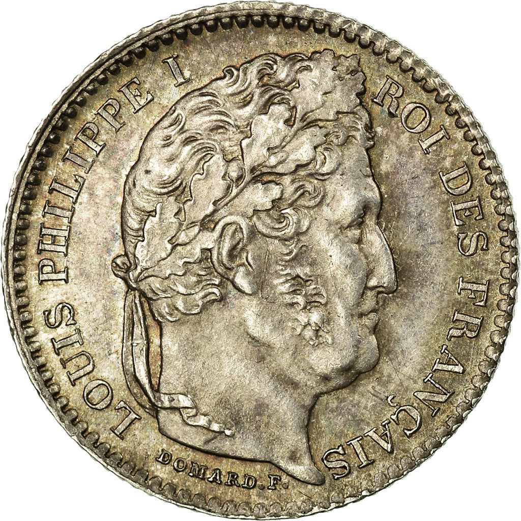 France, 25 Centimes, Louis-Philippe, 1847, Paris, Silver, MS(60-62), Gadoury:357