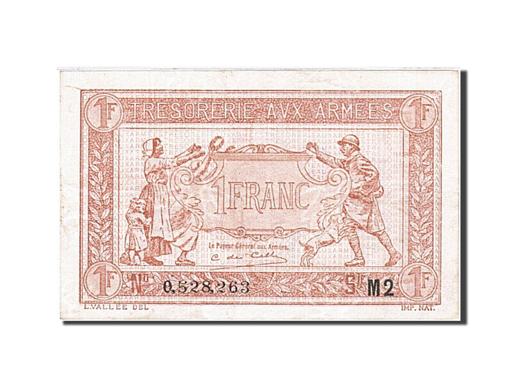 Banknote, France, 1 Franc, 1919, 1919, AU(55-58), Fayette:VF 4.20, KM:M5