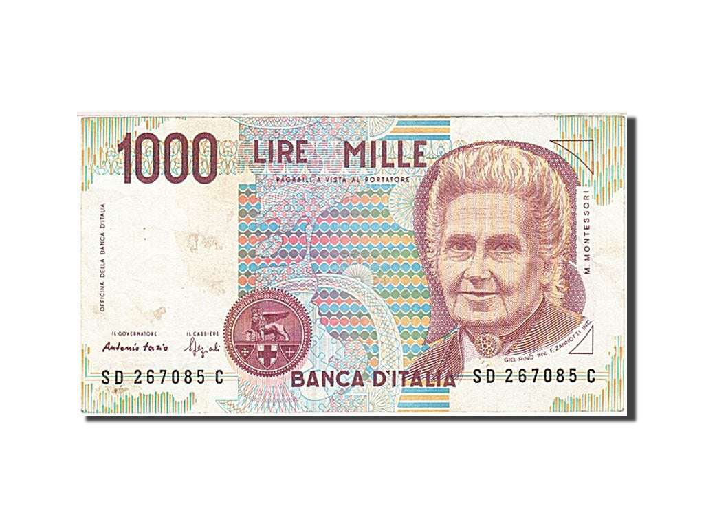 Geldschein, Italien, 1000 Lire, 1990-1994, 1990, KM:114b, SS
