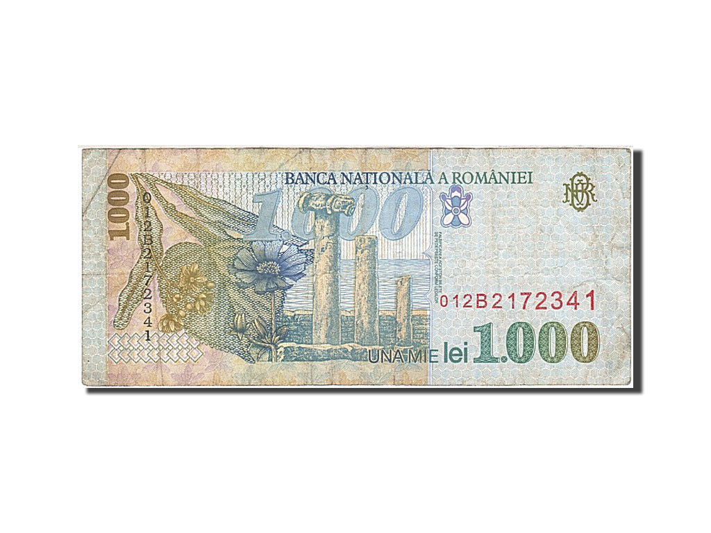 Banconote, Romania, 1000 Lei, 1996-2000, KM:106, 1998, BB