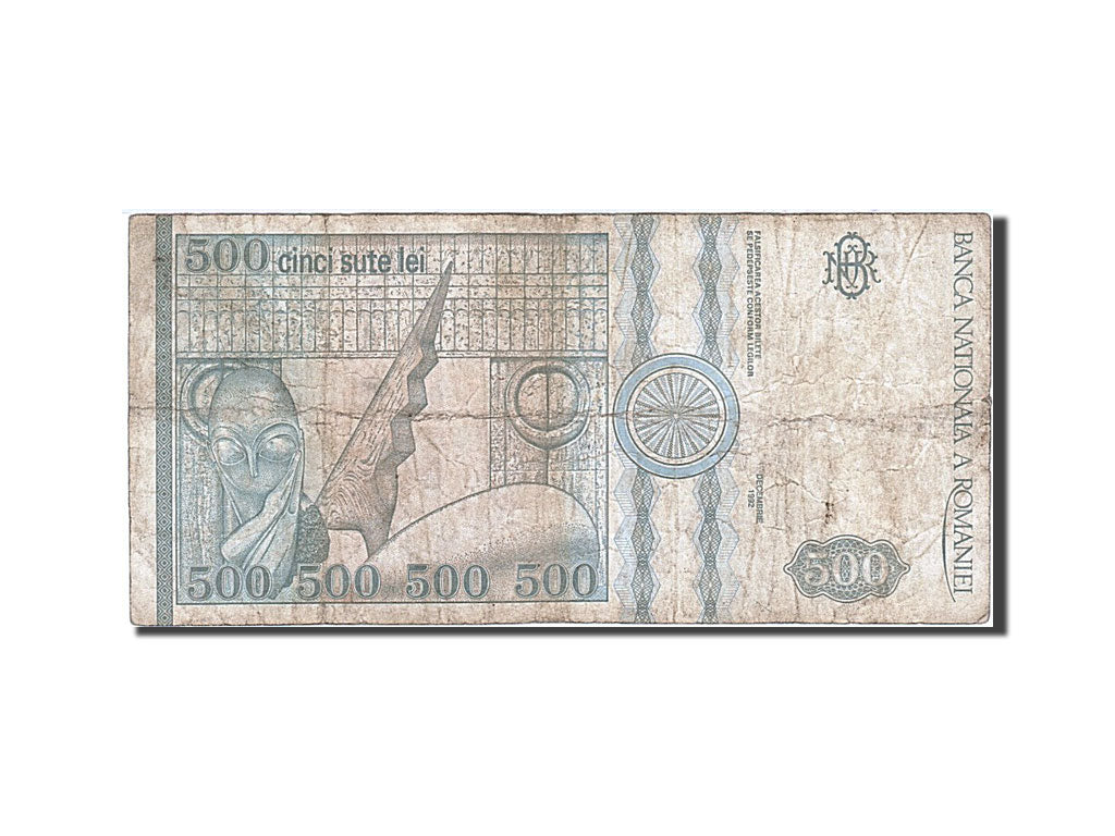 Banconote, Romania, 500 Lei, 1991-1994, KM:101b, 1992, MB