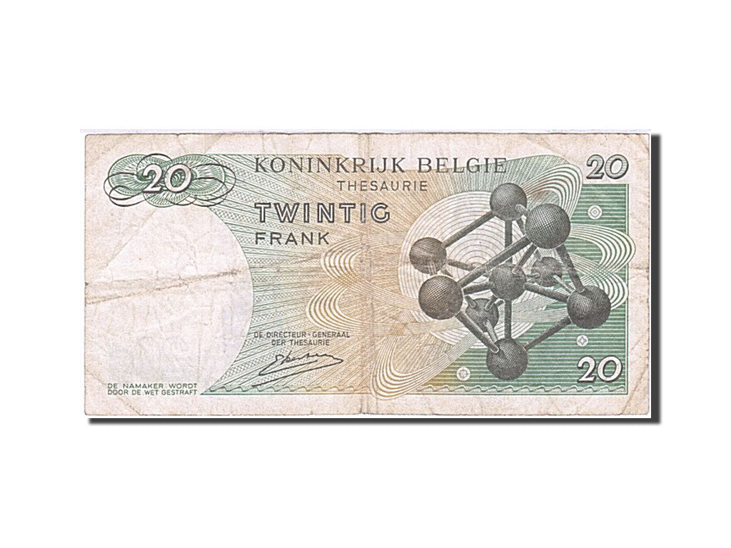 Banknote, Belgium, 20 Francs, 1964-1966, 1964-06-15, KM:138, EF(40-45)