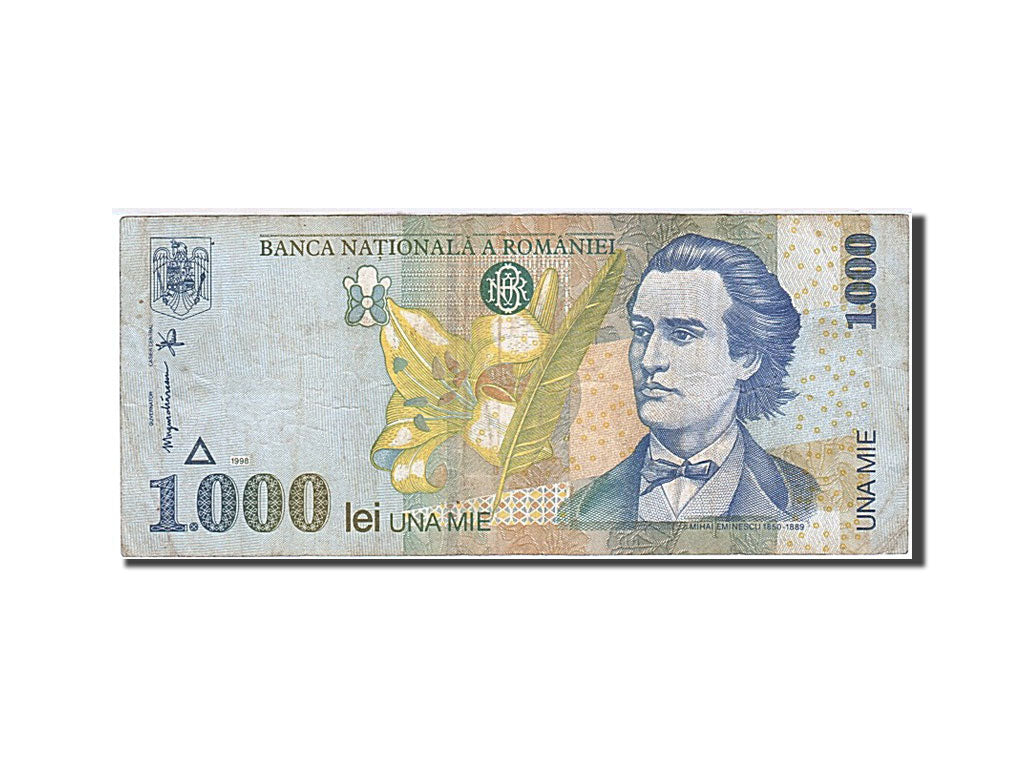 Banknot, Rumunia, 1000 Lei, 1996-2000, 1998, KM:106, AU(50-53)