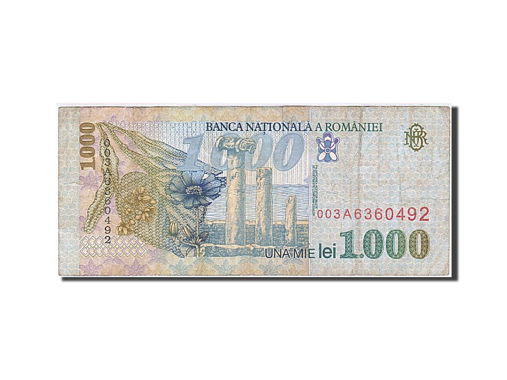 Banknot, Rumunia, 1000 Lei, 1996-2000, 1998, KM:106, AU(50-53)