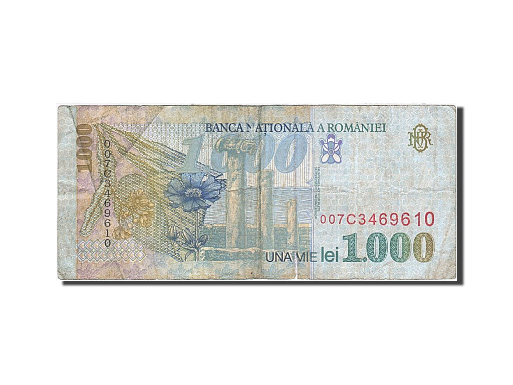 Banconote, Romania, 1000 Lei, 1996-2000, KM:106, 1998, MB
