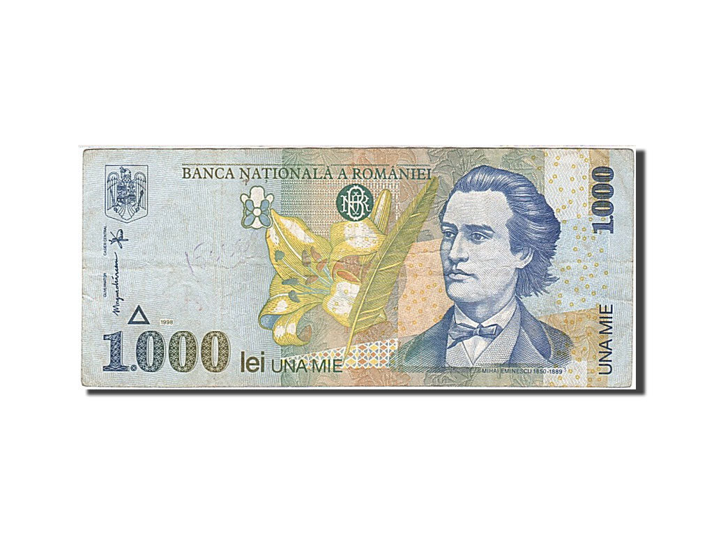 Banconote, Romania, 1000 Lei, 1996-2000, KM:106, 1998, BB