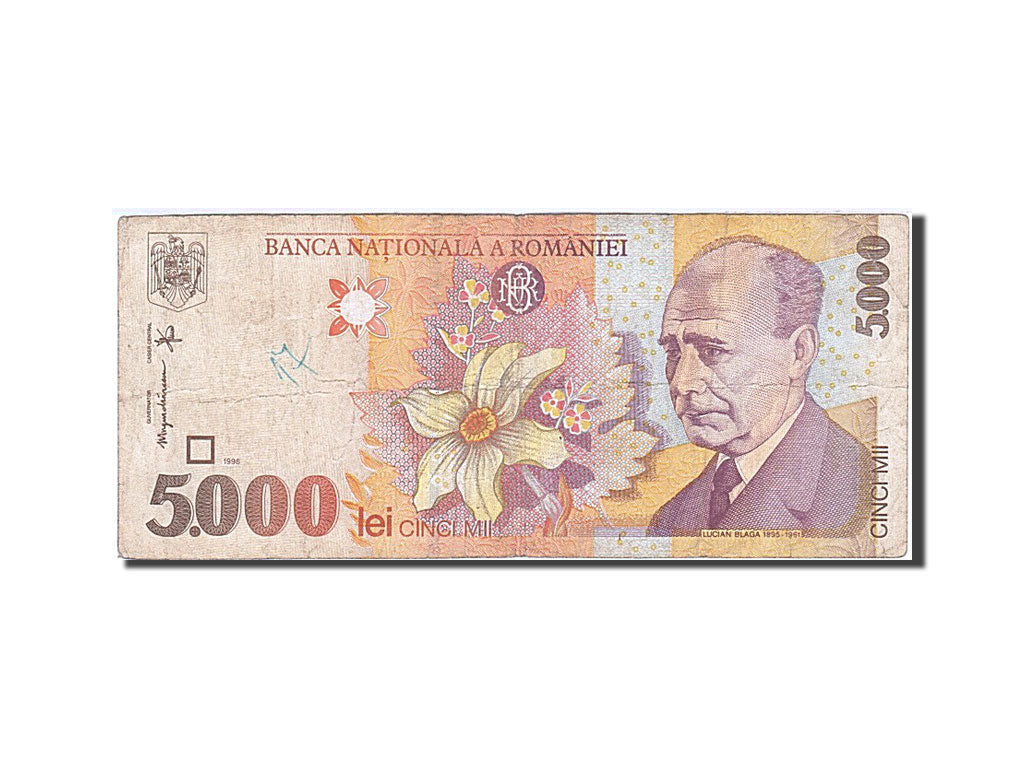 Banknote, Romania, 5000 Lei, 1996-2000, 1998, KM:107a, VF(20-25)