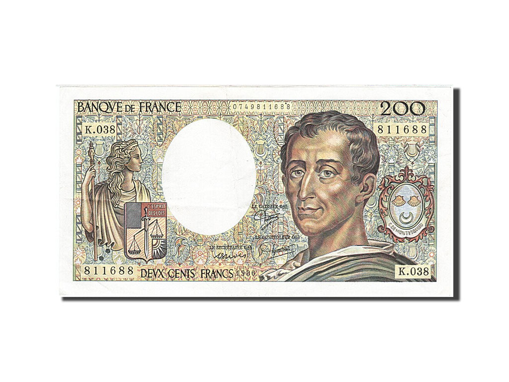 Banconote, Francia, 200 Francs, 1981, 1986, SPL-, Fayette:70.6, KM:155a