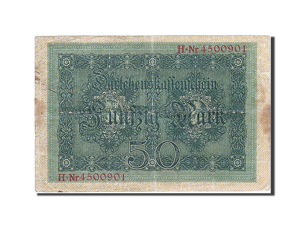 Banconote, Germania, 50 Mark, 1914, KM:49b, 1914-08-05, BB
