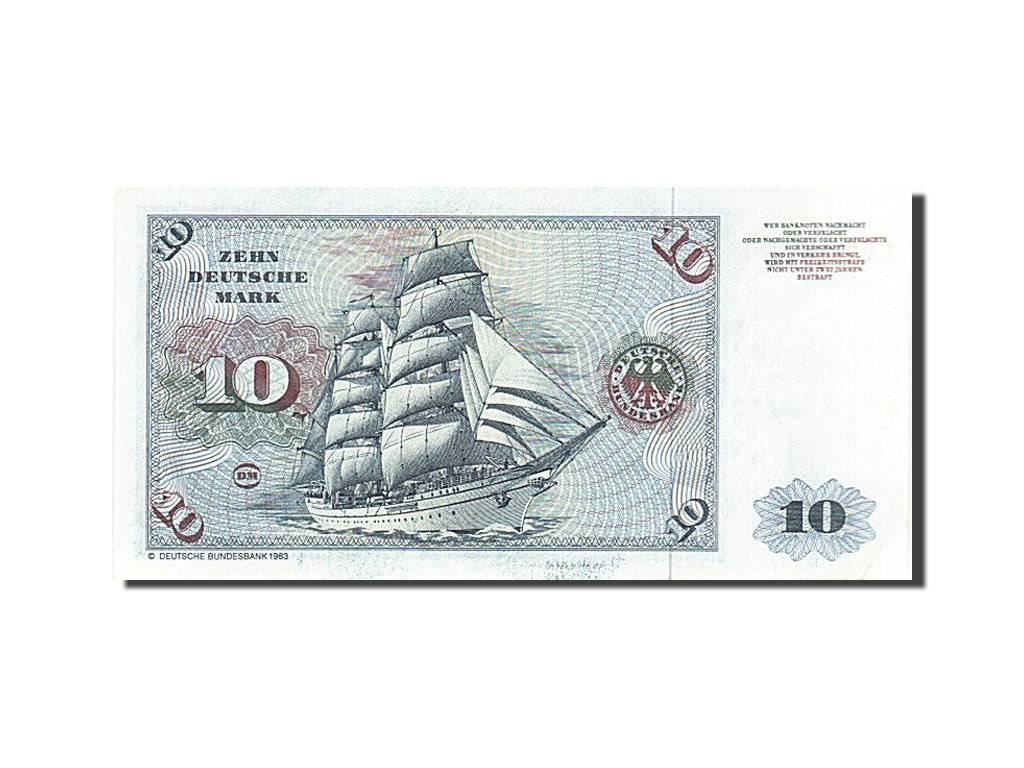 Banknot, Niemcy - RFN, 10 Deutsche Mark, 1970-1980, 1980-01-02, KM:31d
