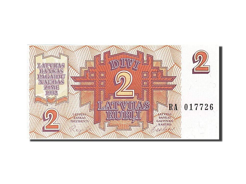 Billet, Latvia, 2 Rubli, 1992, 1992, KM:36, NEUF