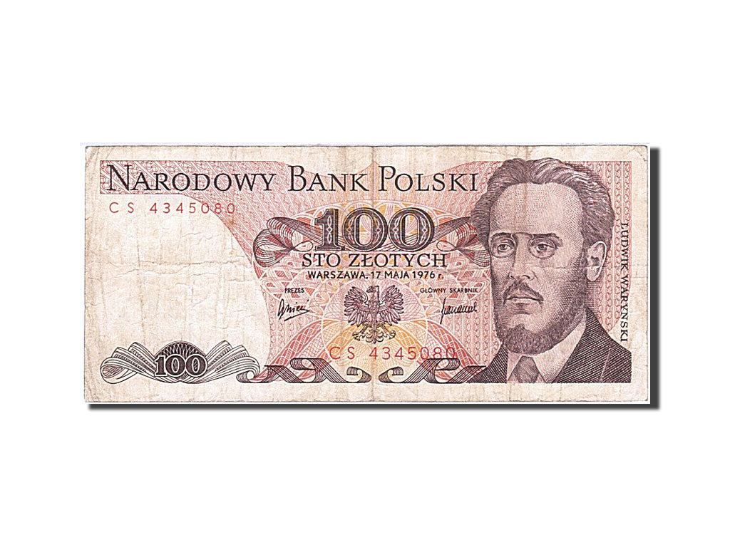 Billet, Pologne, 100 Zlotych, 1974-1976, 1976-05-17, KM:143b, TB