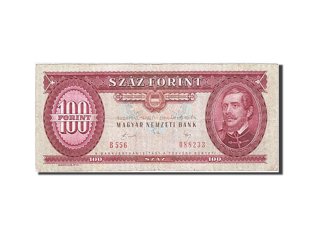Banknote, Hungary, 100 Forint, 1957-1983, 1989-01-10, KM:171h, VF(20-25)