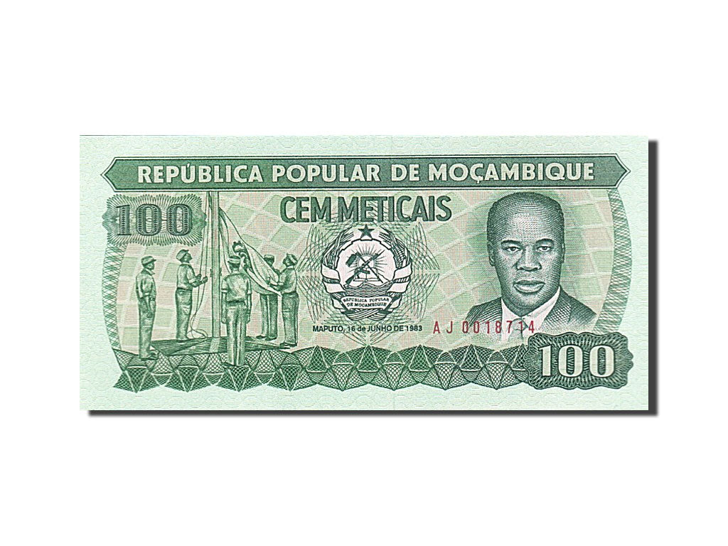 Billete, 100 Meticais, 1991-1993, Mozambique, KM:130a, 1983-06-16, UNC