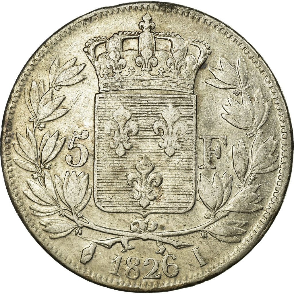 Münze, Frankreich, Charles X, 5 Francs, 1826, Limoges, SS, Silber, Gadoury:643