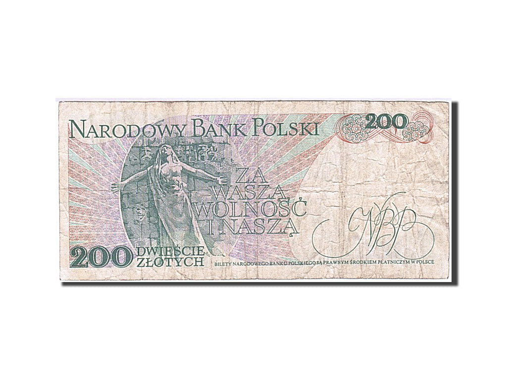 Billet, Pologne, 200 Zlotych, 1974-1976, 1982-06-01, KM:144b, TB