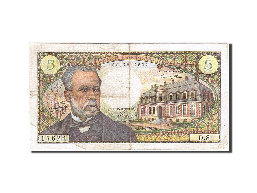 Banknote, France, 5 Francs, 1966, 1966-05-05, AU(50-53), Fayette:61.1, KM:146a