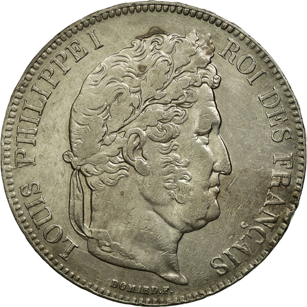 Monnaie, France, Louis-Philippe, 5 Francs, 1835, Rouen, TTB, Argent, Gadoury:678