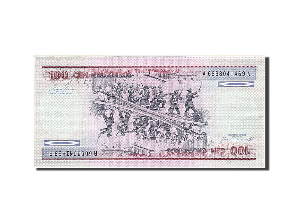 Geldschein, Brasilien, 100 Cruzeiros, 1981-1985, 1984, KM:198b, VZ+