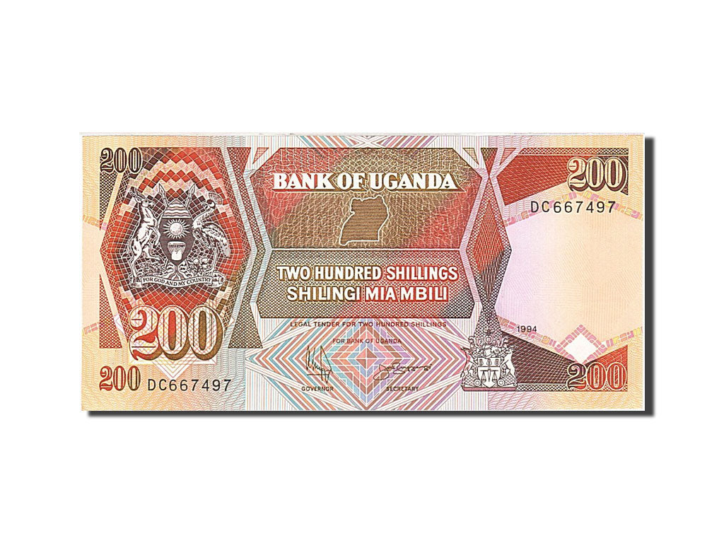 Banconote, Uganda, 200 Shillings, 1987, KM:32b, 1994, FDS